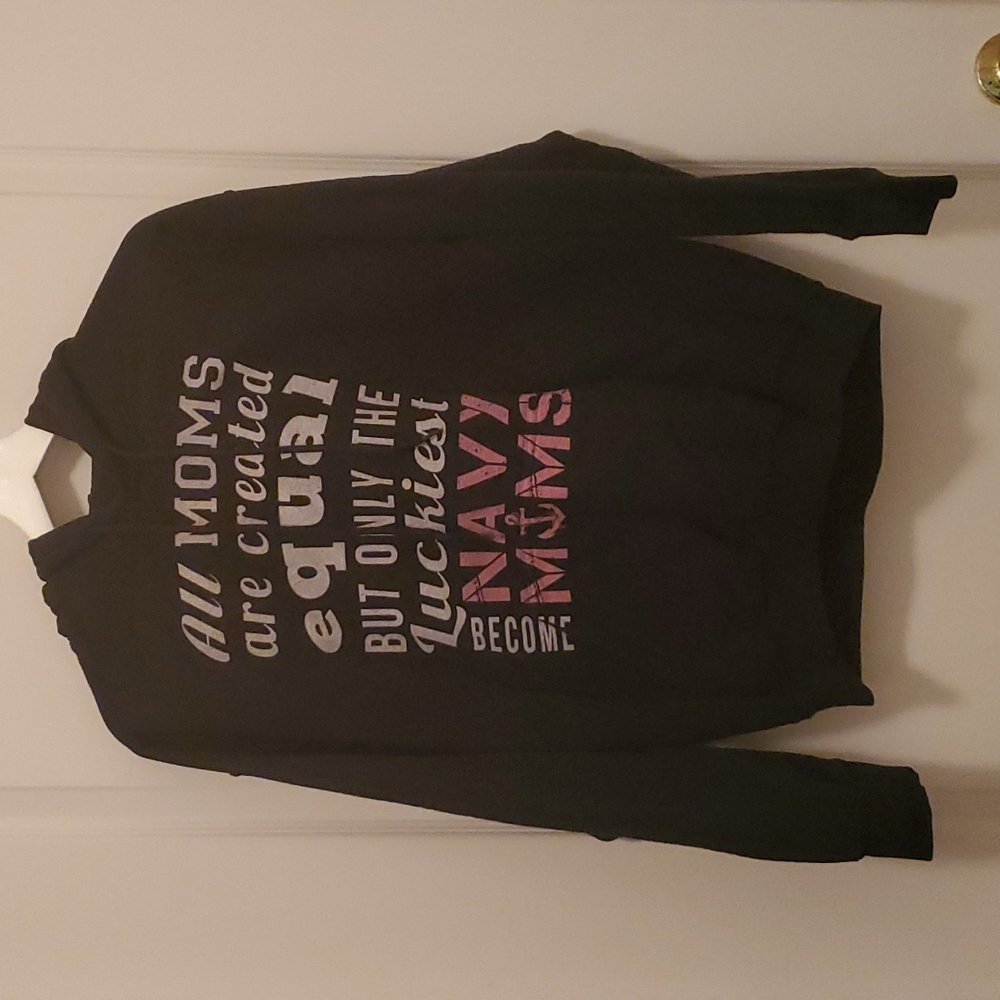 Womens Hooded Pullover Sweatshirt....Med...Black